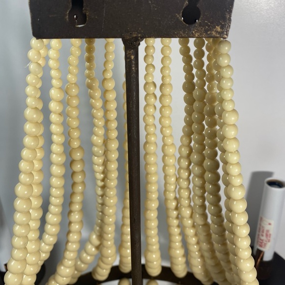 MCM Luxe Iron Beaded Wall Sconce 19 in Romantic Old World Set of 2 - Picture 10 of 11